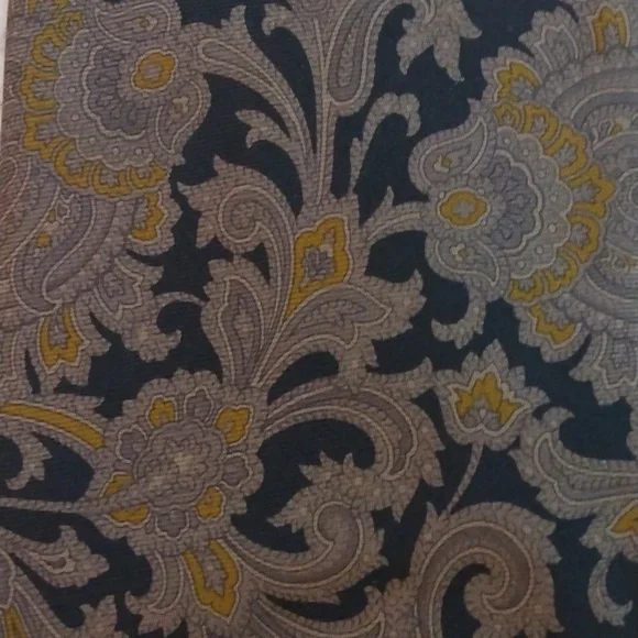 Gieves & Hawkes Black/Gold/Gray Paisley Hand Sewn Silk Tie